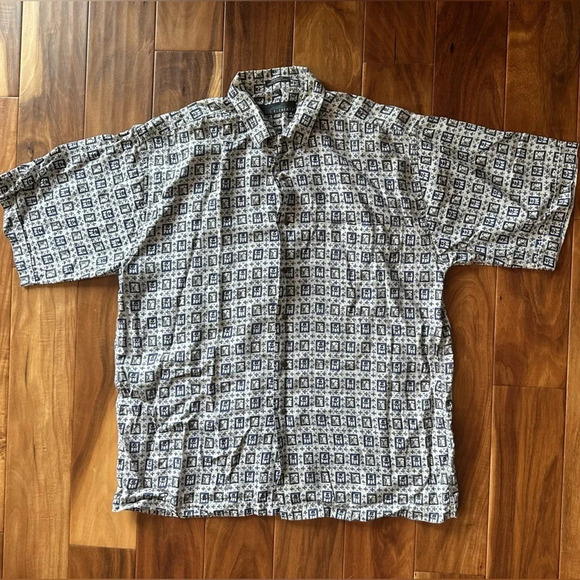 Vintage 90s Basic Elements Button Down Shirt XL - Picture 1 of 3